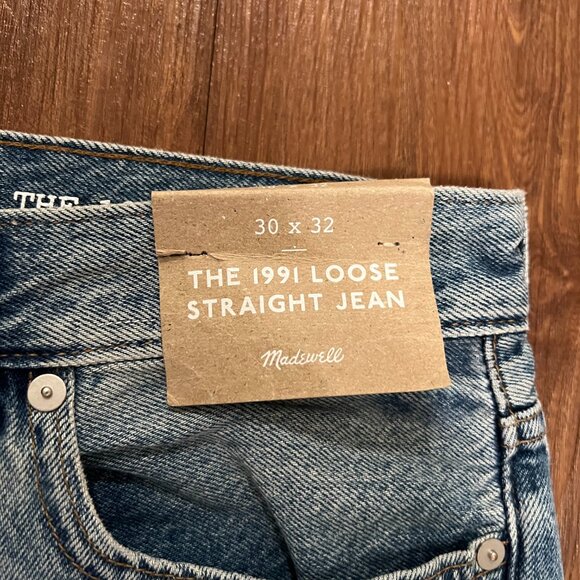 Brand New Madewell The 1991 Loose Straight Jean 30x32 - Picture 3 of 4